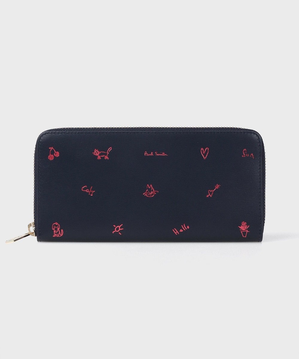 Paul Smith カラードゥードゥル ラウンドジップ 長財布 