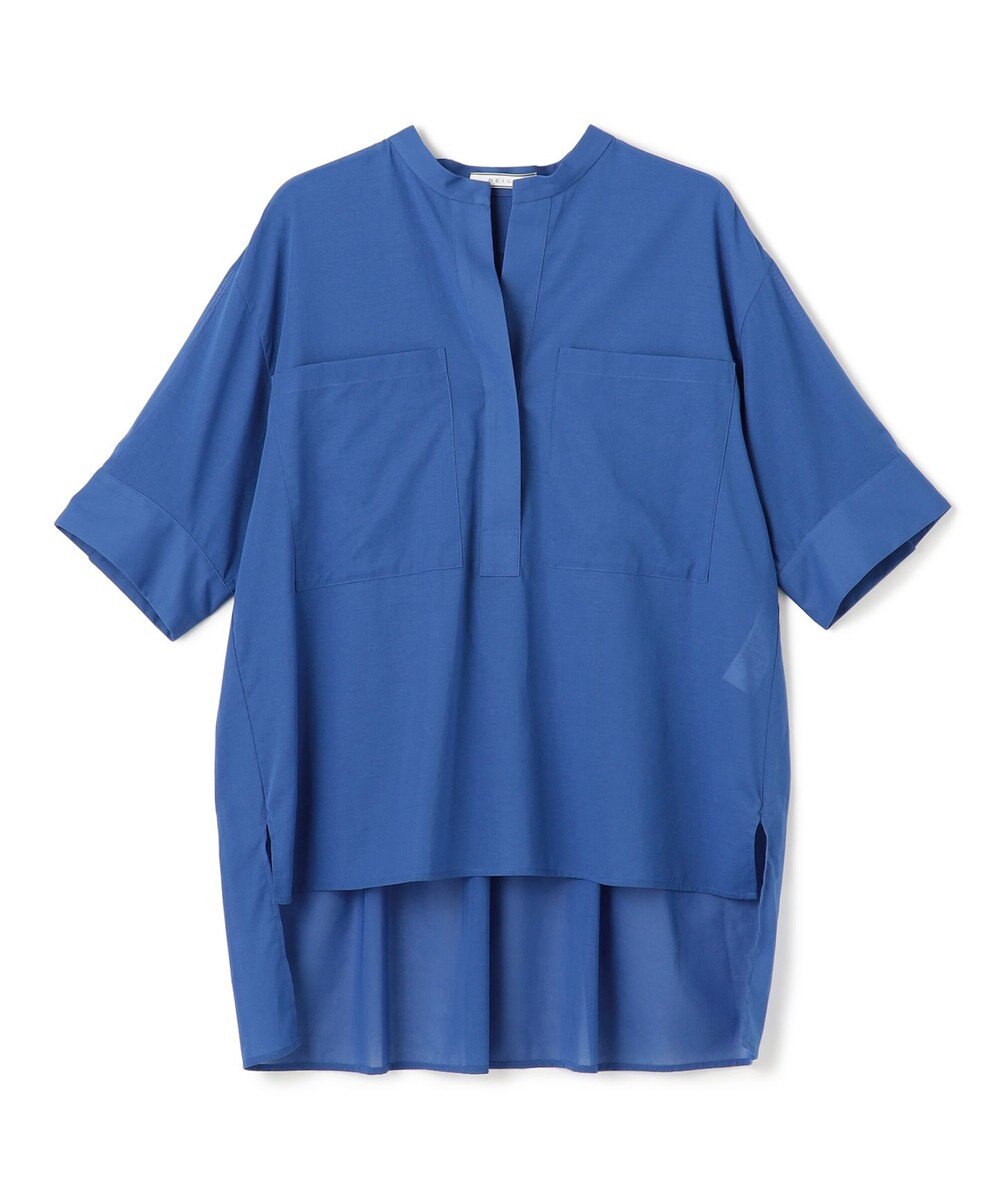 BEIGE， 【洗える・Oggi 10月号掲載】BAC / コットンビックポケットスタンドカラーシャツ 