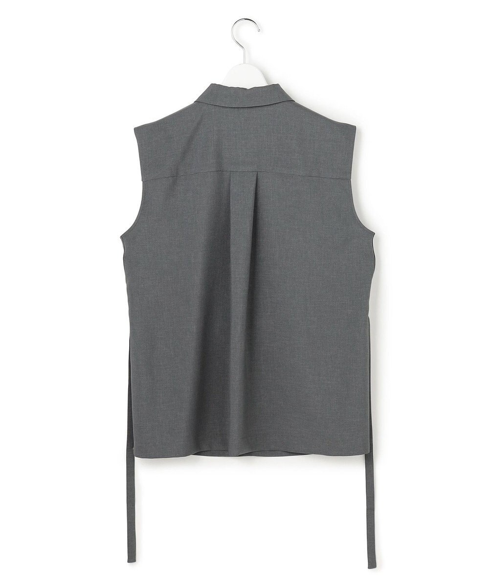ICB 【WEB＆一部店舗限定】SerikaWorsted ノースリーブスキッパーブラウス 