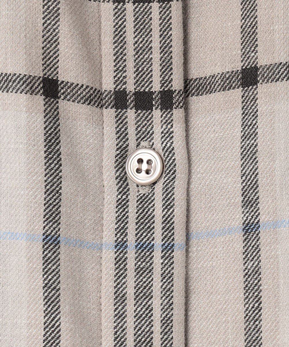 ICB 【洗える】コットンカポックチェック シャツ 