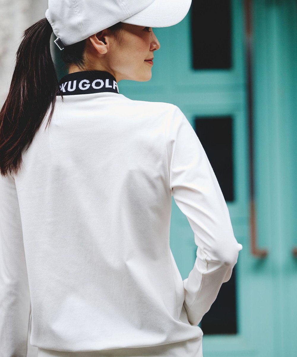 23区GOLF 【WOMEN】【吸水速乾/UVカット】スポーティ モックネックシャツ 