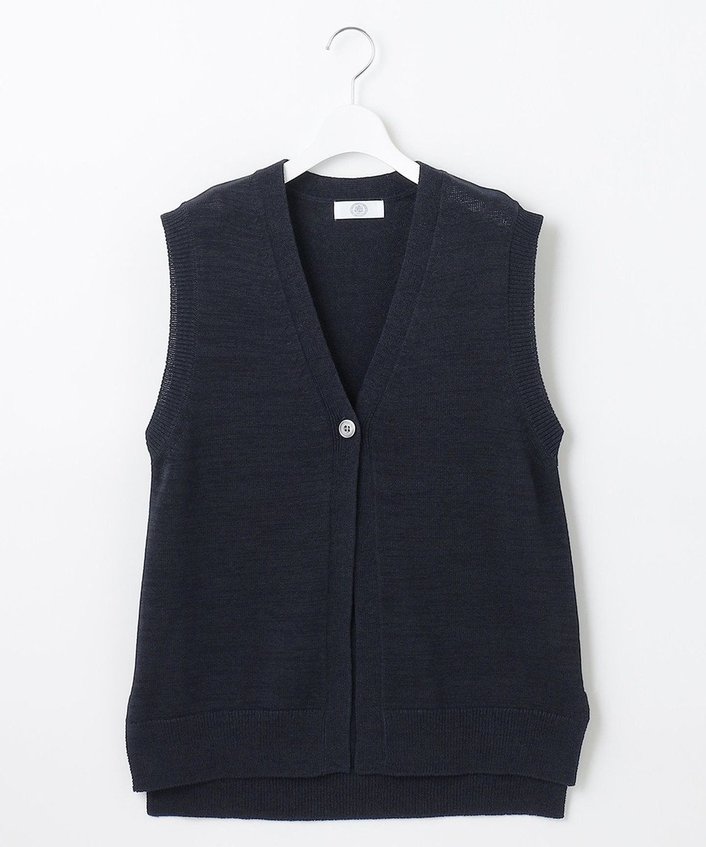 J.PRESS LADIES 【洗える】 LICOテープベスト ニット ジレ 