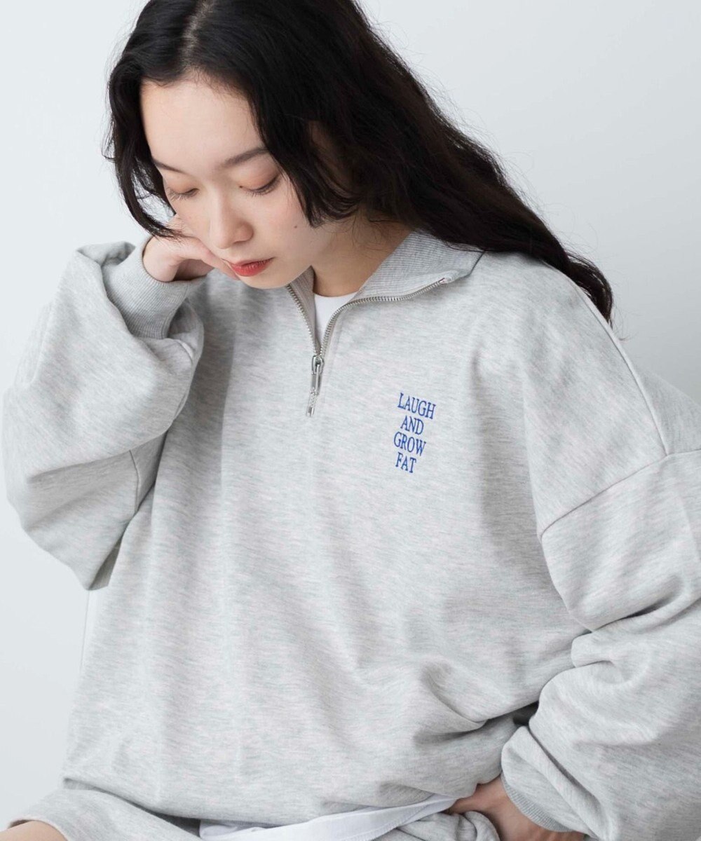 WEGO ハーフジップBIGスウェット 