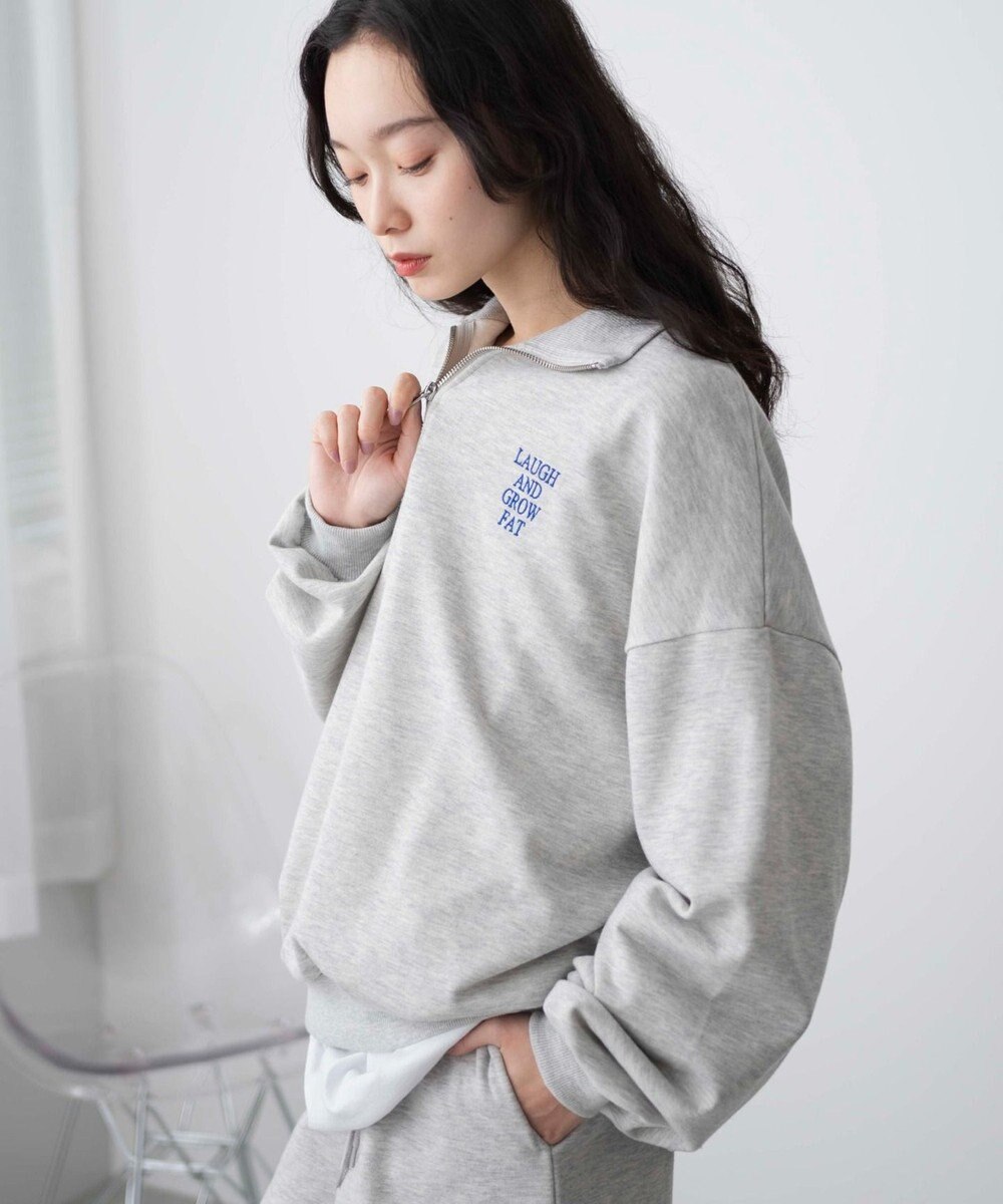 WEGO ハーフジップBIGスウェット 