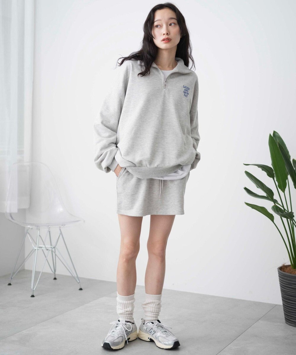 WEGO ハーフジップBIGスウェット 