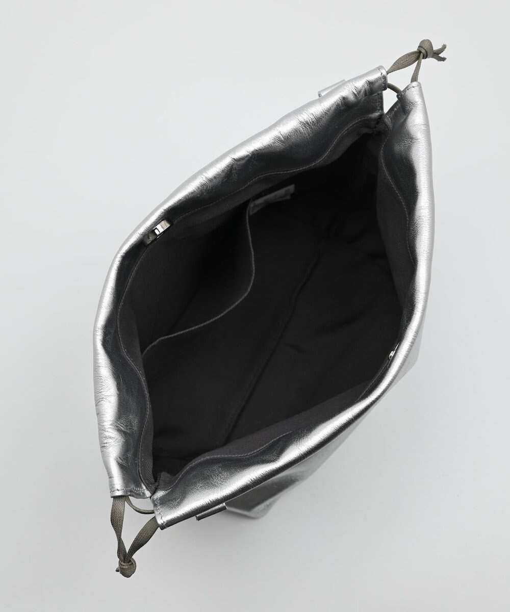 blancle メタリックレザー ドローストリング2wayバッグ 