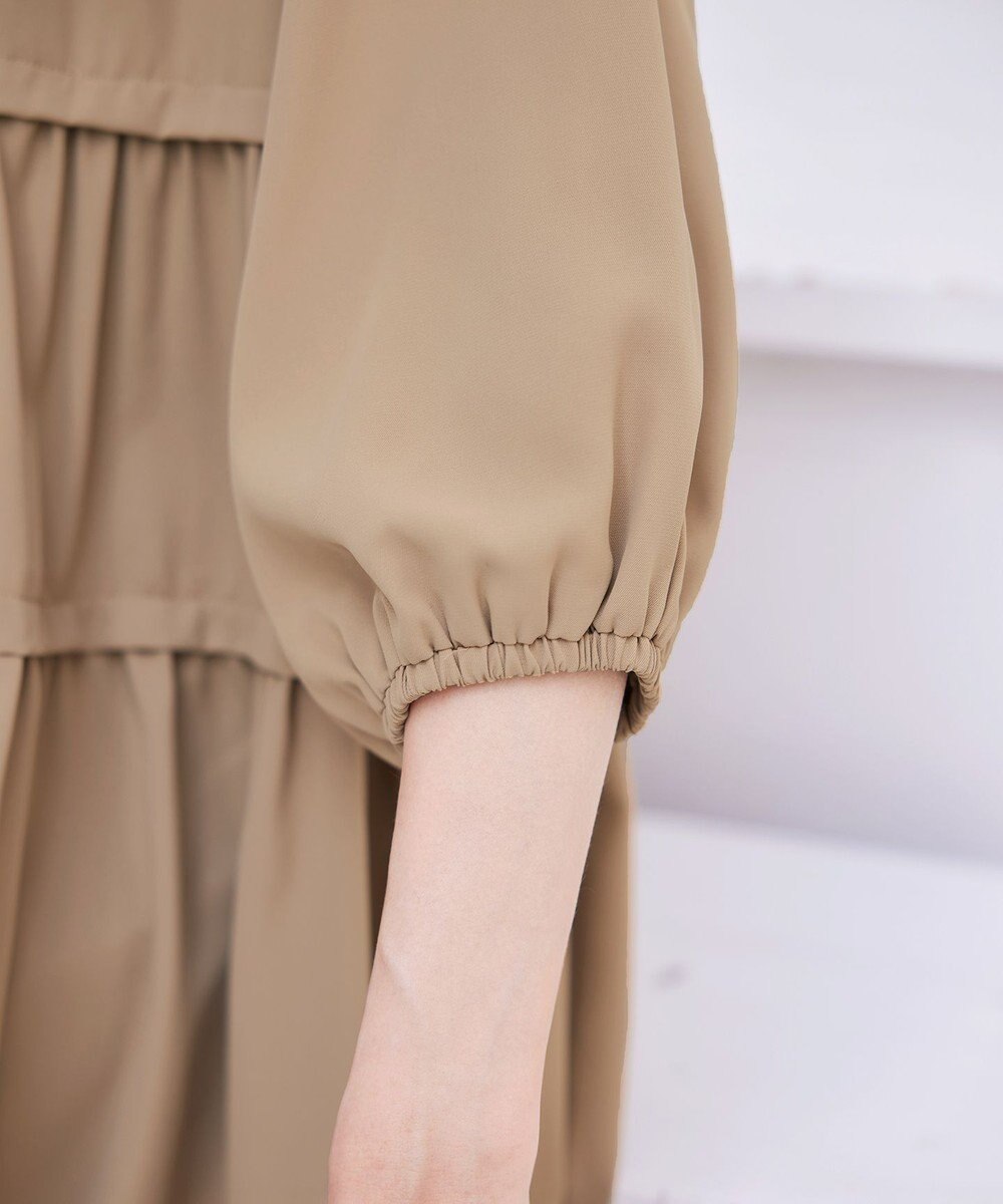 Tiaclasse L 【洗える】ティアードチュニックブラウス 