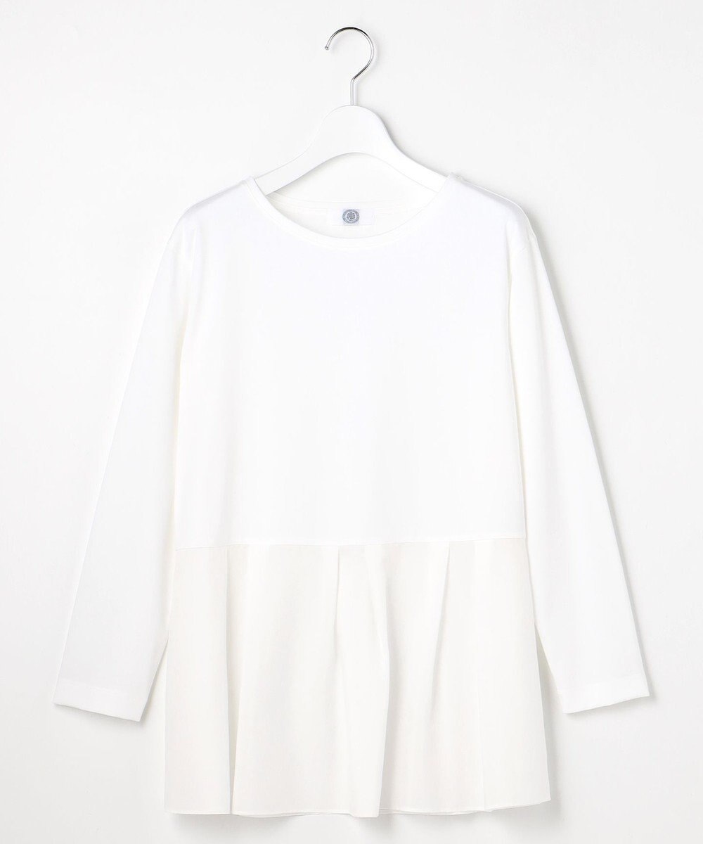 J.PRESS LADIES L 【WEB限定カラーあり】レイヤードジャージー フレア カットソー 