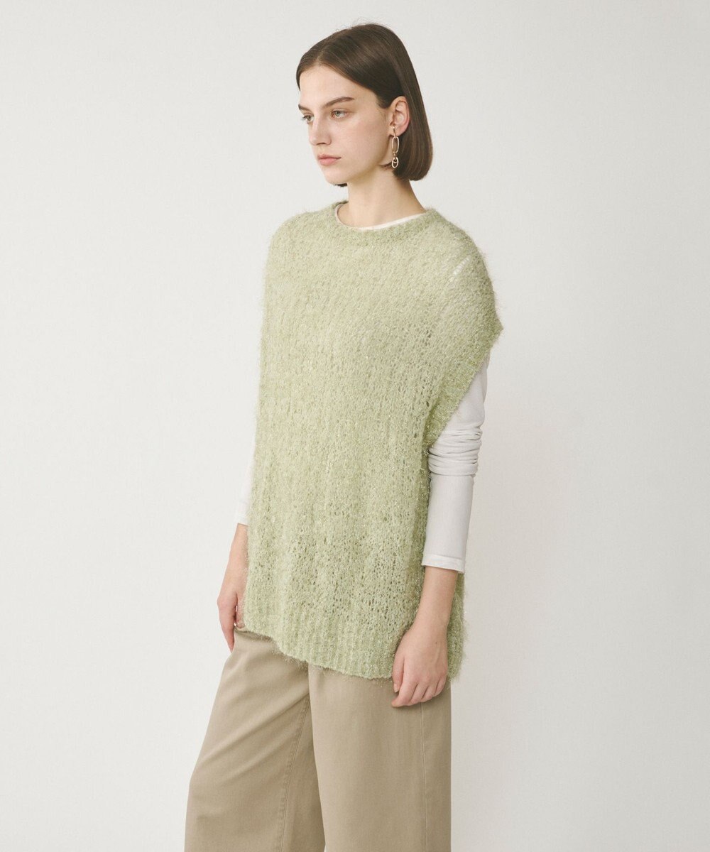 GRACE CONTINENTAL フィルムヤーンニットベスト 