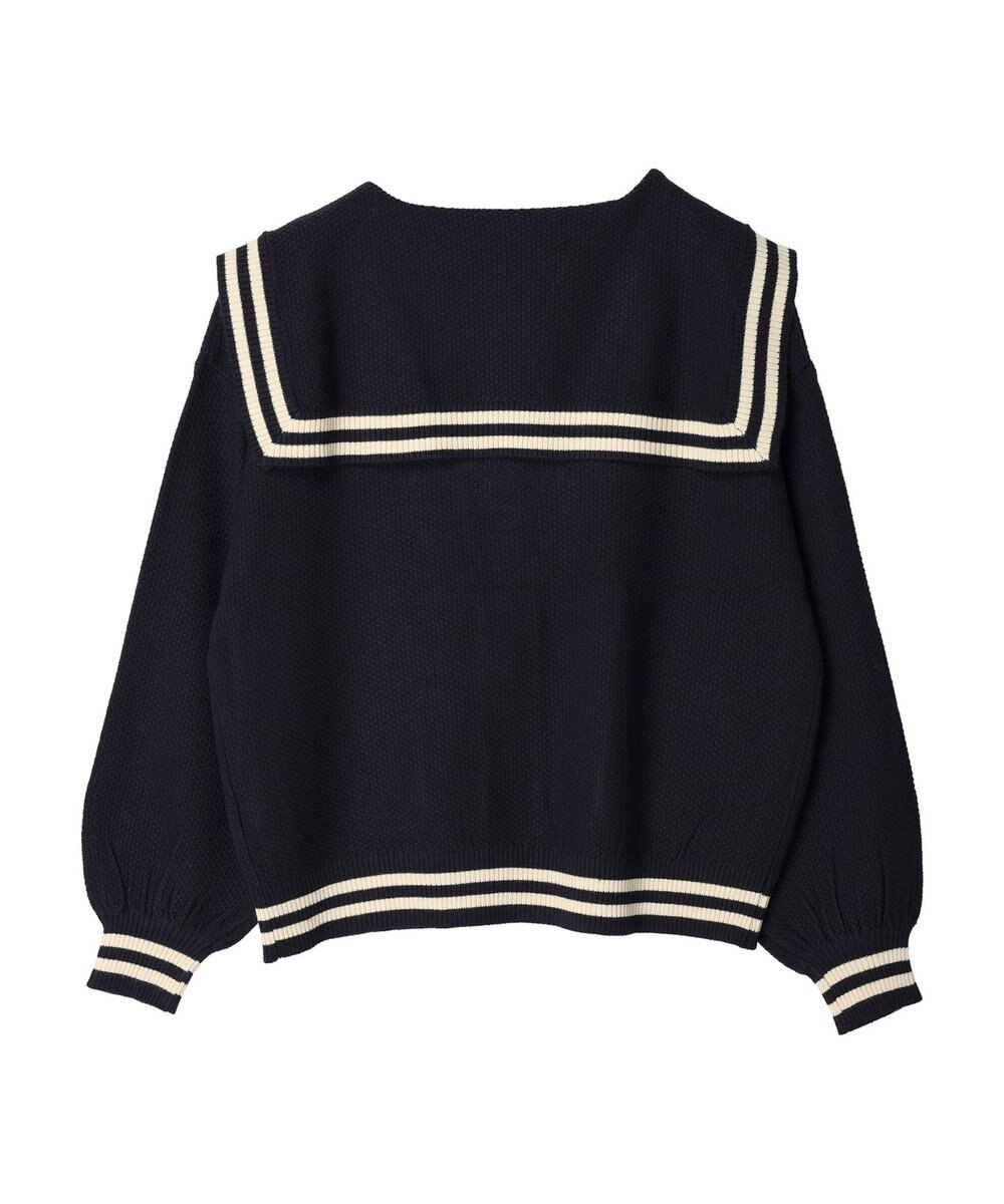 earth music&ecology セーラーニットカーディガン 