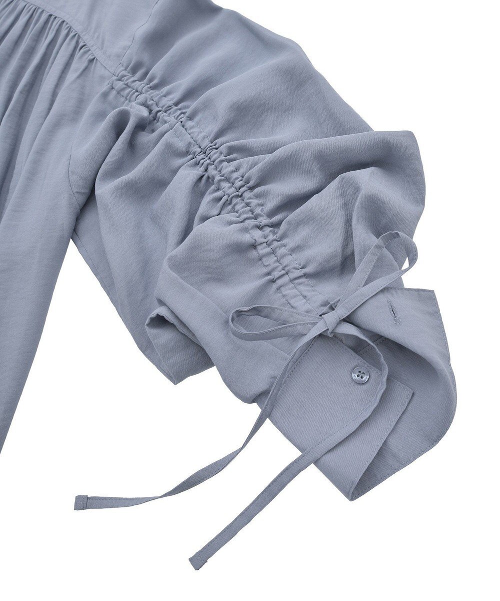 AMERICAN HOLIC シアーバックギャザーリボンシャツ 