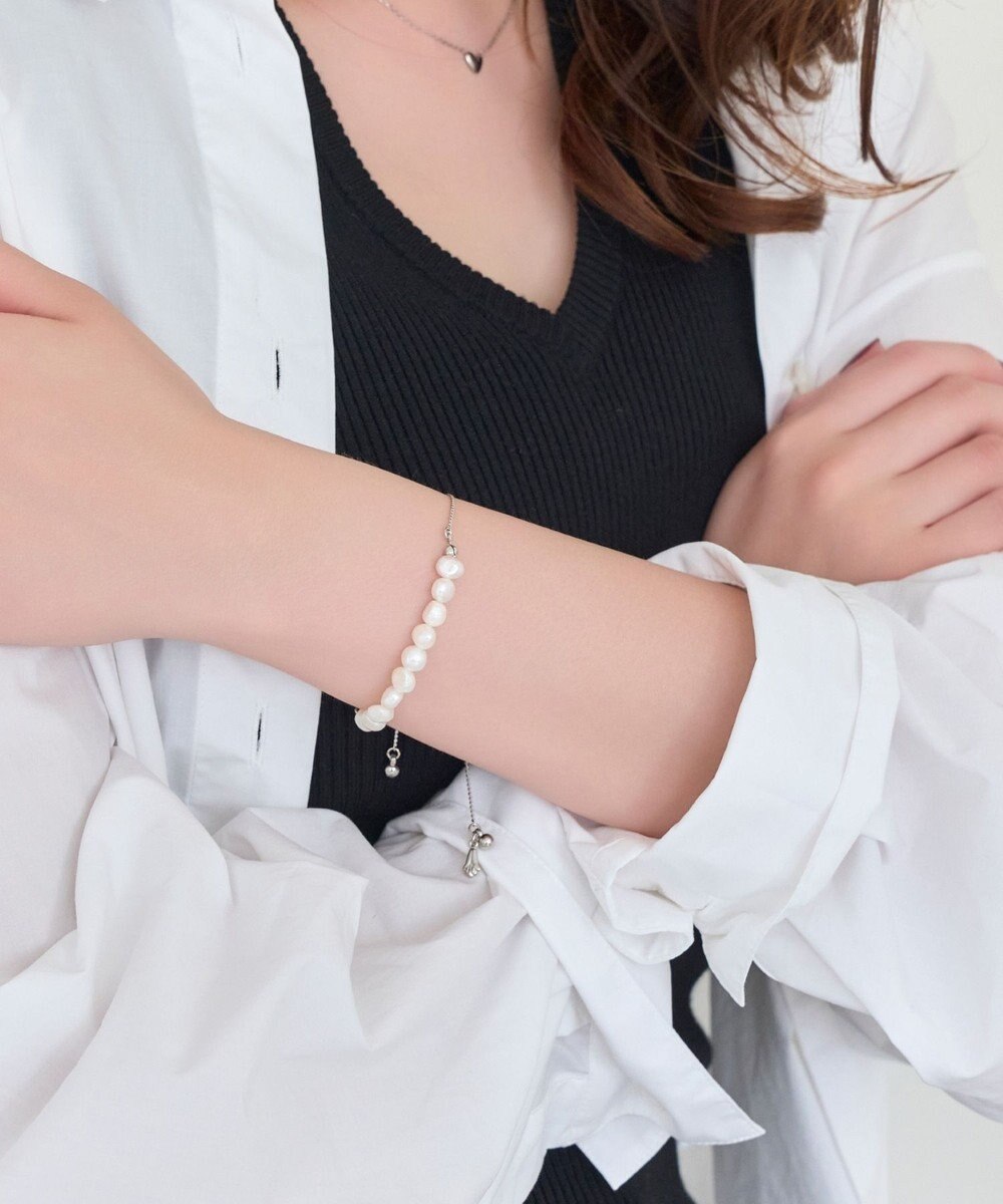Phoebe フレッシュウォーターパールブレスレット　シルバー/淡水パール 