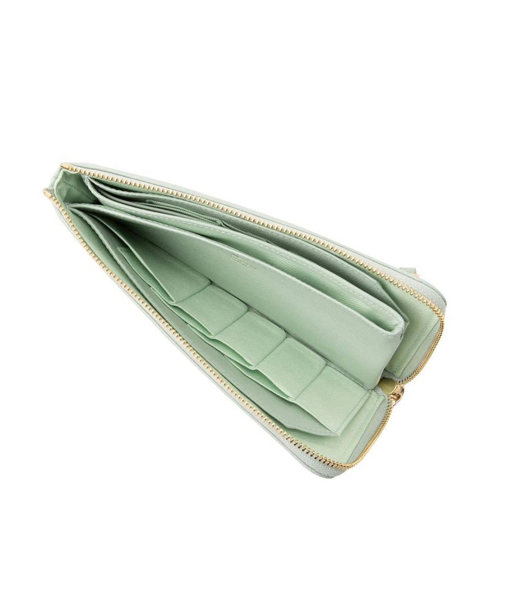 LANVIN en Bleu デクール 薄マチLファスナー長財布 