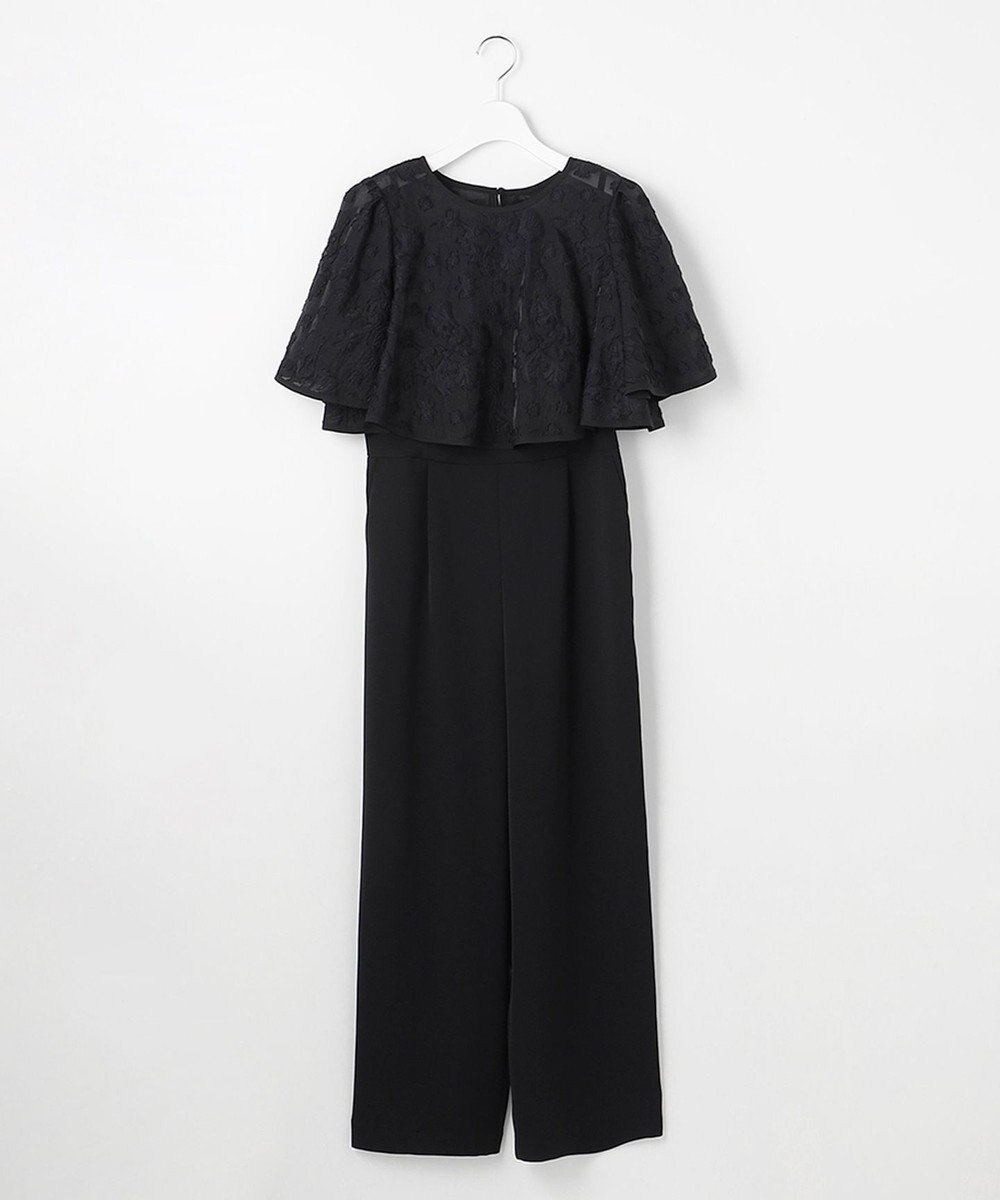 ANY SIS 【2SET】ジャガード ケープ トップス × サロペット 