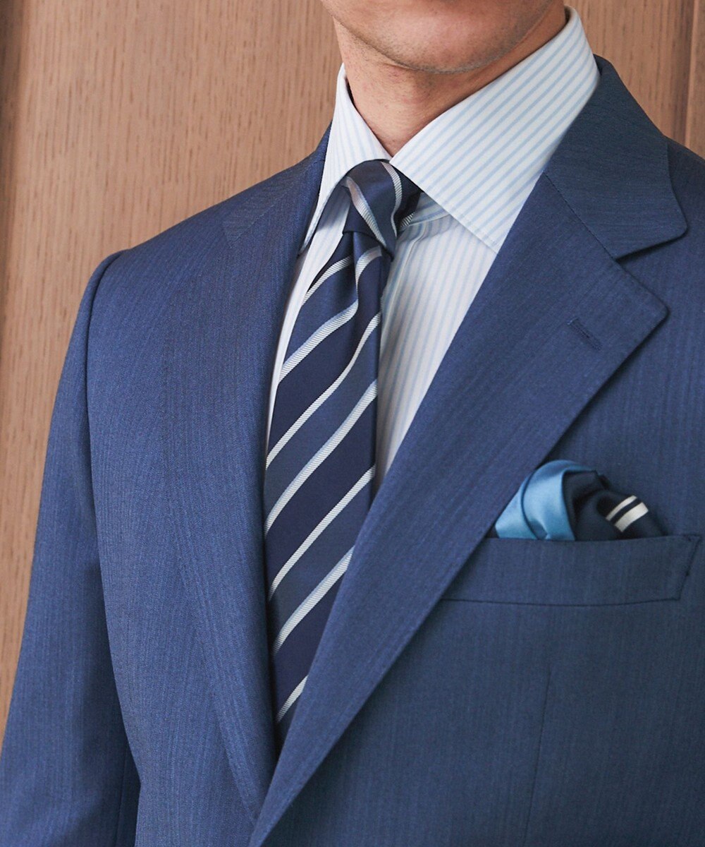 GOTAIRIKU GOTAIRIKU別注【日本製】シルク ネクタイ_ストライプ 