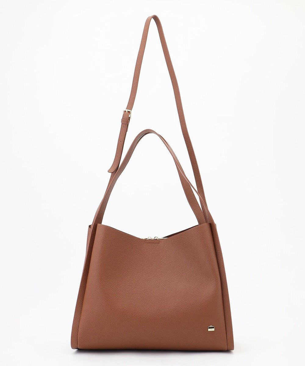 LA BAGAGERIE ソフトシュリンク2WAYハンドバッグ large 