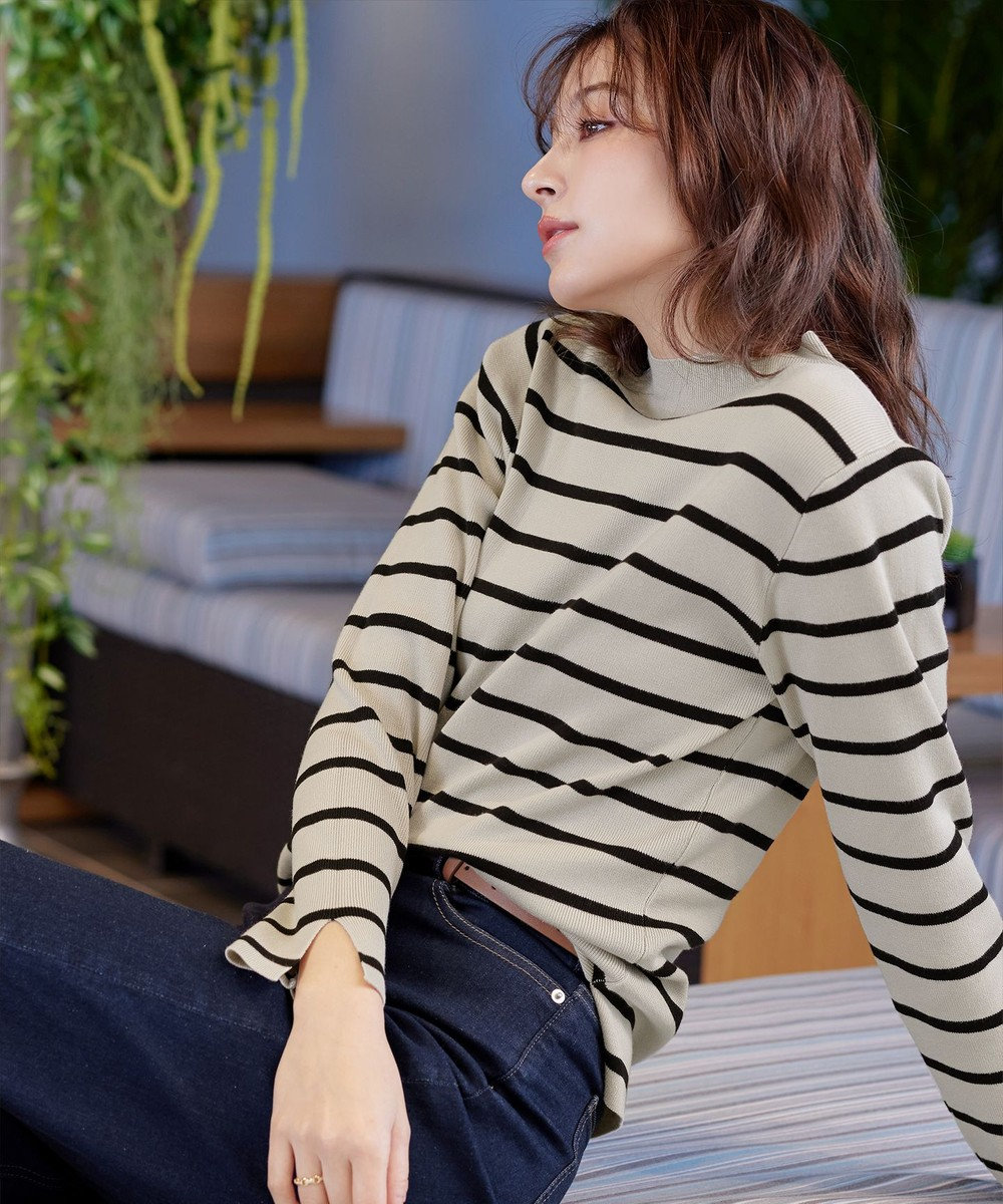 Tiaclasse 【洗える】ハイネックニットプルオーバー 