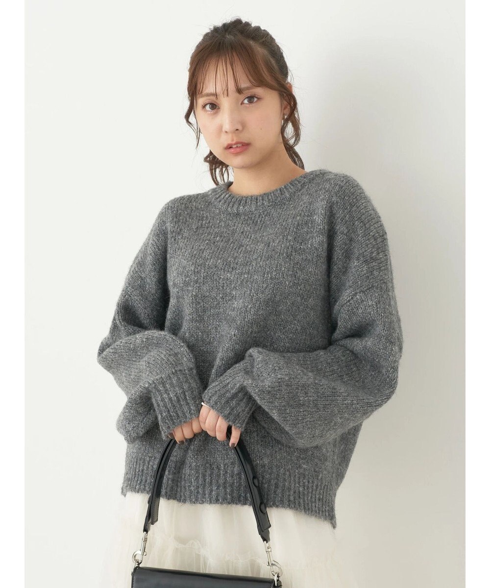 earth music&ecology ファンシーヤーンメランジプルオーバー 