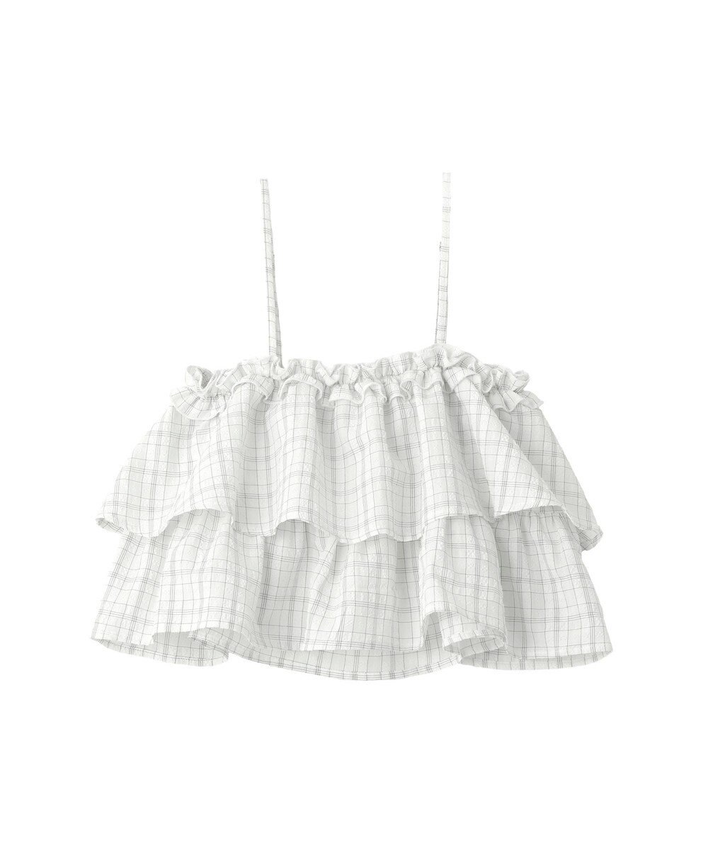 earth music&ecology 【予約】アソートチェックティアードビスチェ 