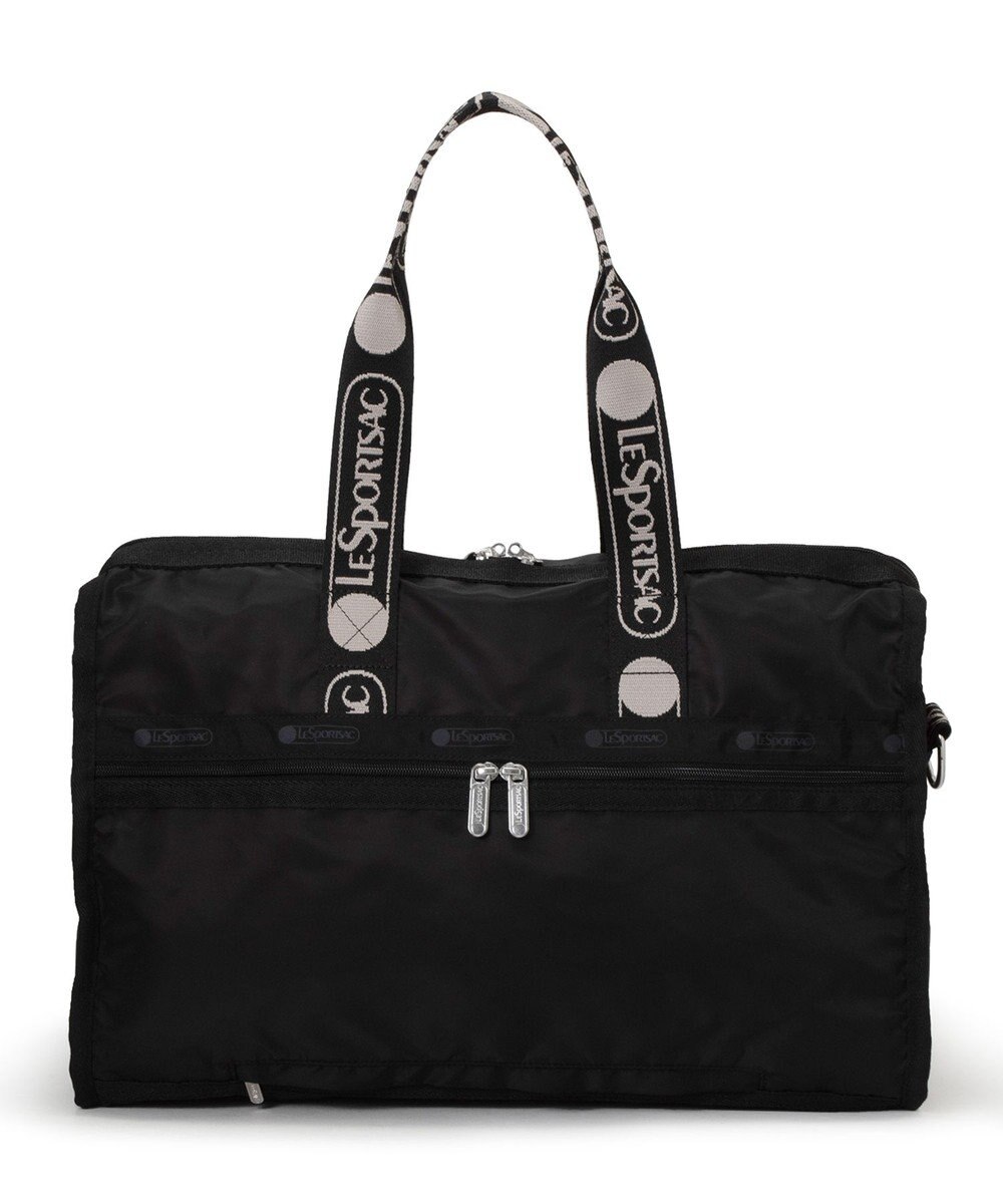 LeSportsac DELUXE MED WEEKENDER MH/ロゴジャガードブラックスナイデル 