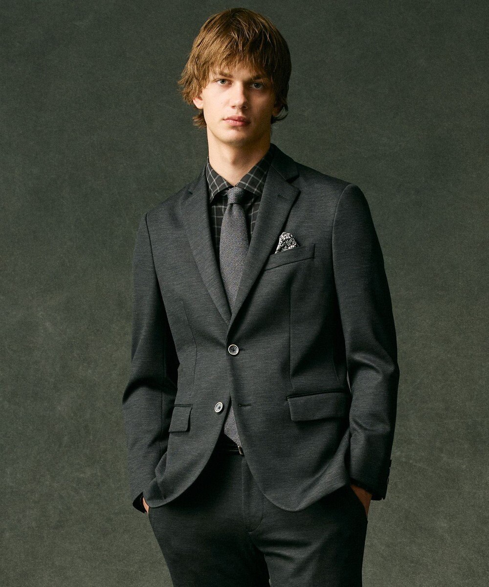 JOSEPH ABBOUD 【綿100％】ファインカウントシャンブレーチェックシャツ 