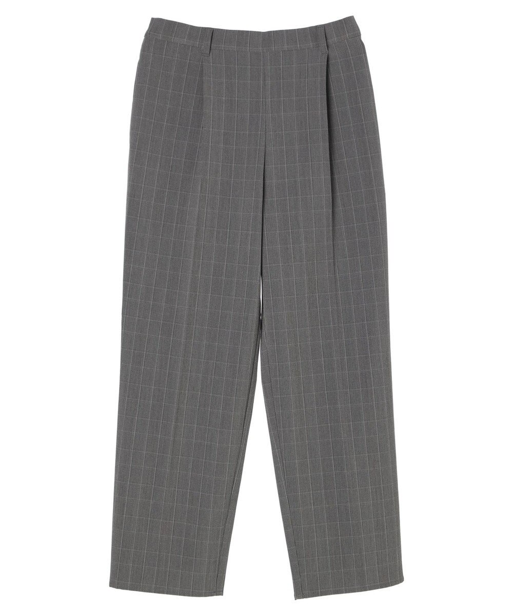 Green Parks きれいシルエットチェックパンツ 