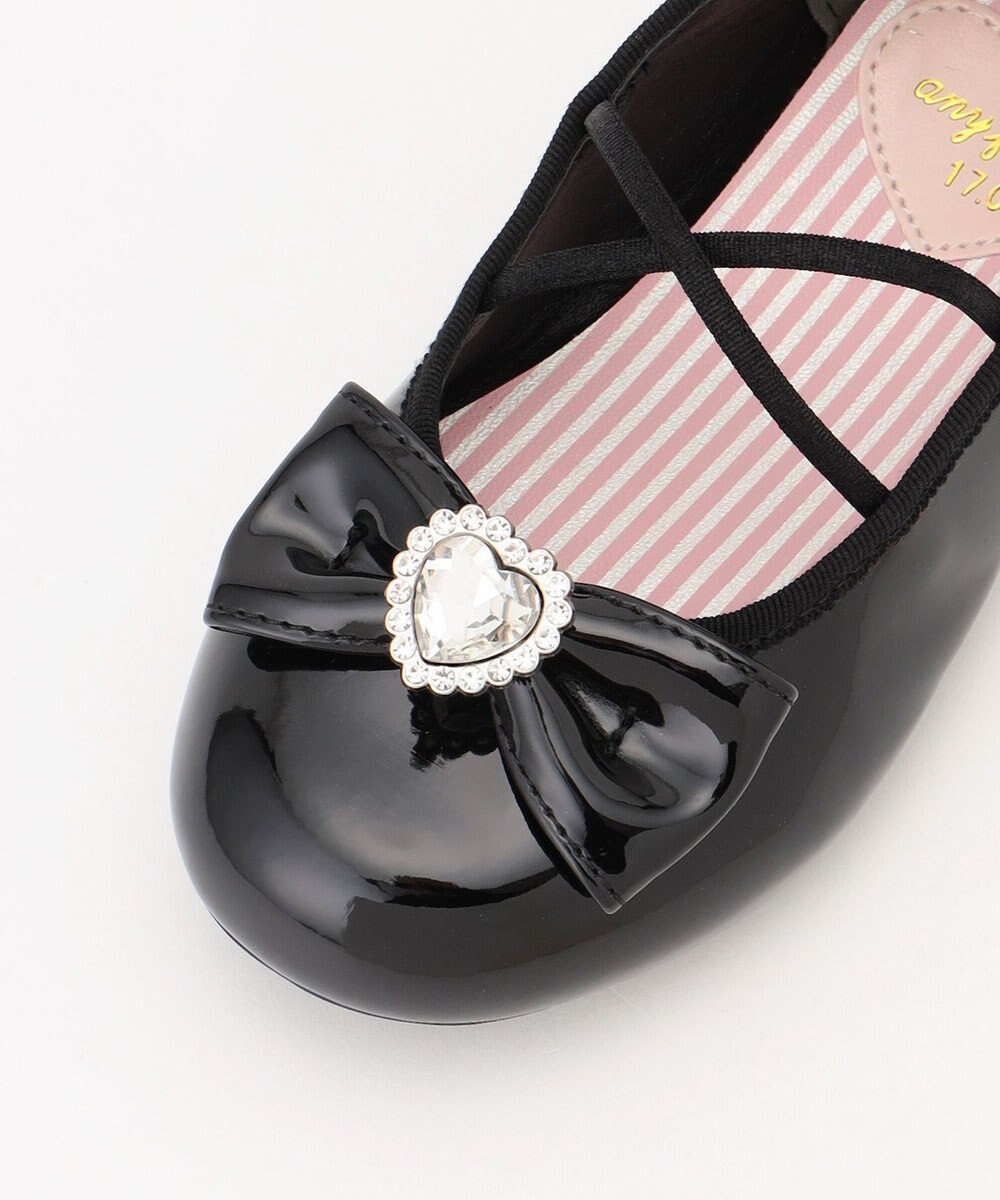 ANY KIDS エナメルフラットシューズ 