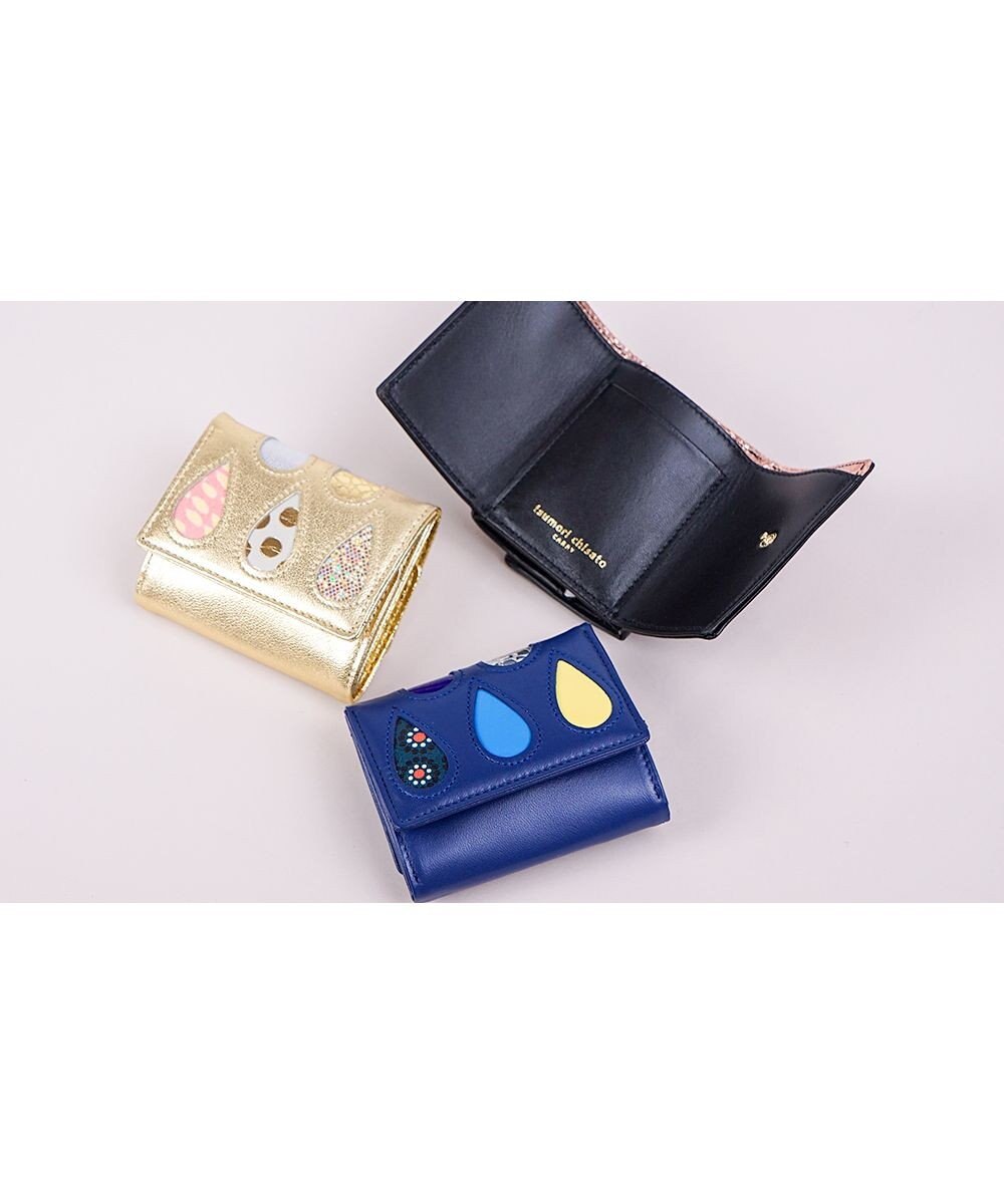 tsumori chisato CARRY ドロップス　ミニ財布　3つ折り 【かわいいデザイン！本革のやわらかな風合い】 