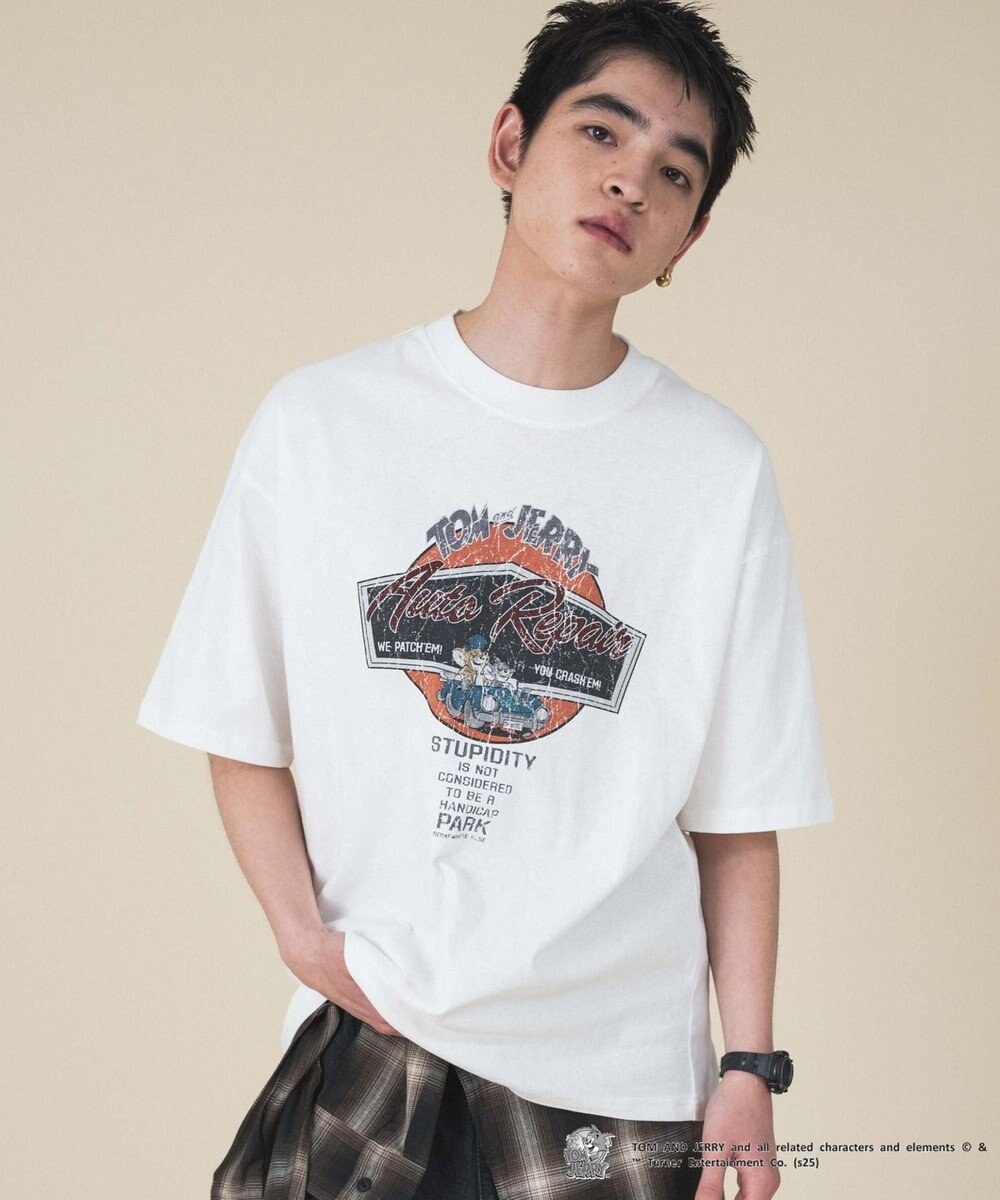 WEGO 【新柄追加/ユニセックス着用アイテム/SMLサイズ展開】TOMandJERRYグラフィックT（S） 