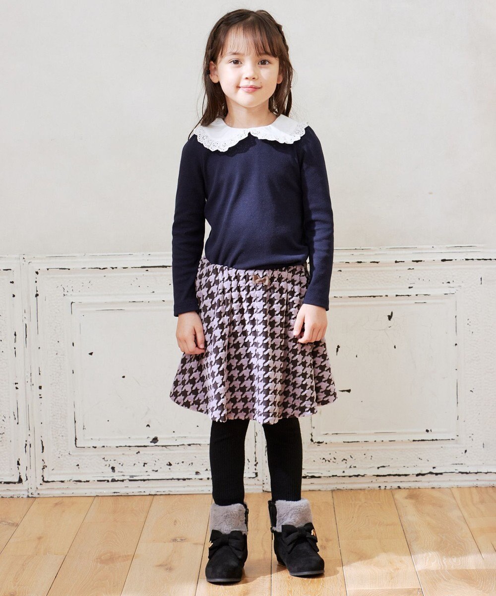 ANY KIDS 千鳥格子柄スカッツ 