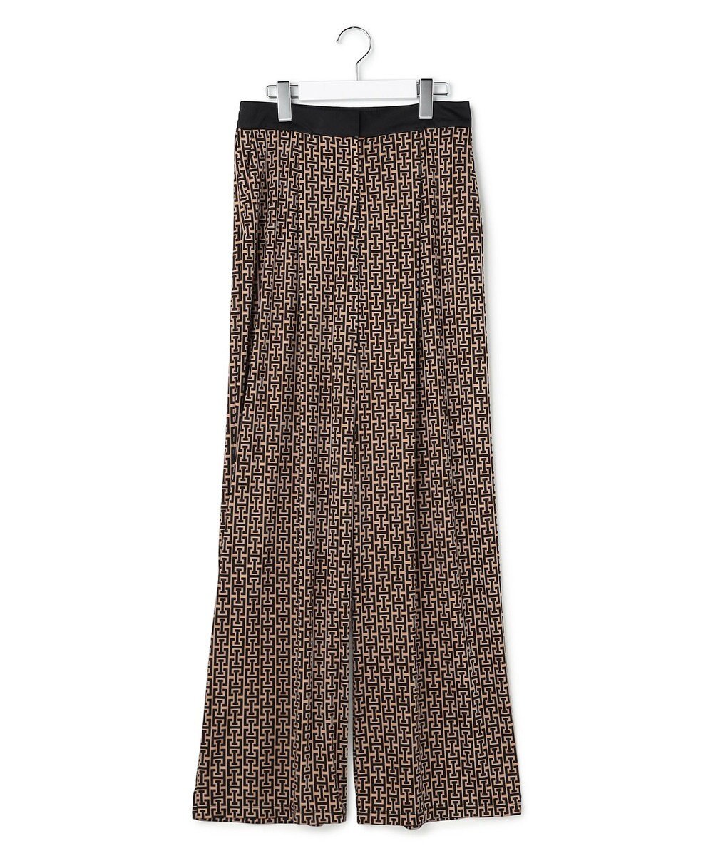 ICB L 【30th ANNIVERSARY】 モノグラムプリントスムース ワイドパンツ 