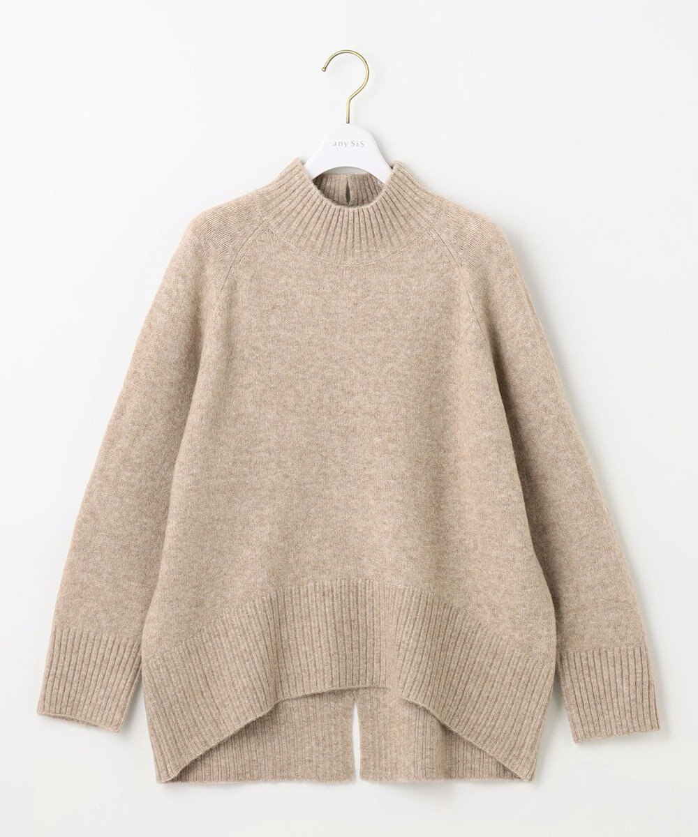 ANY SIS  【大人百花掲載 ヨンアさん着用】ハイネックバックポイント ニット 