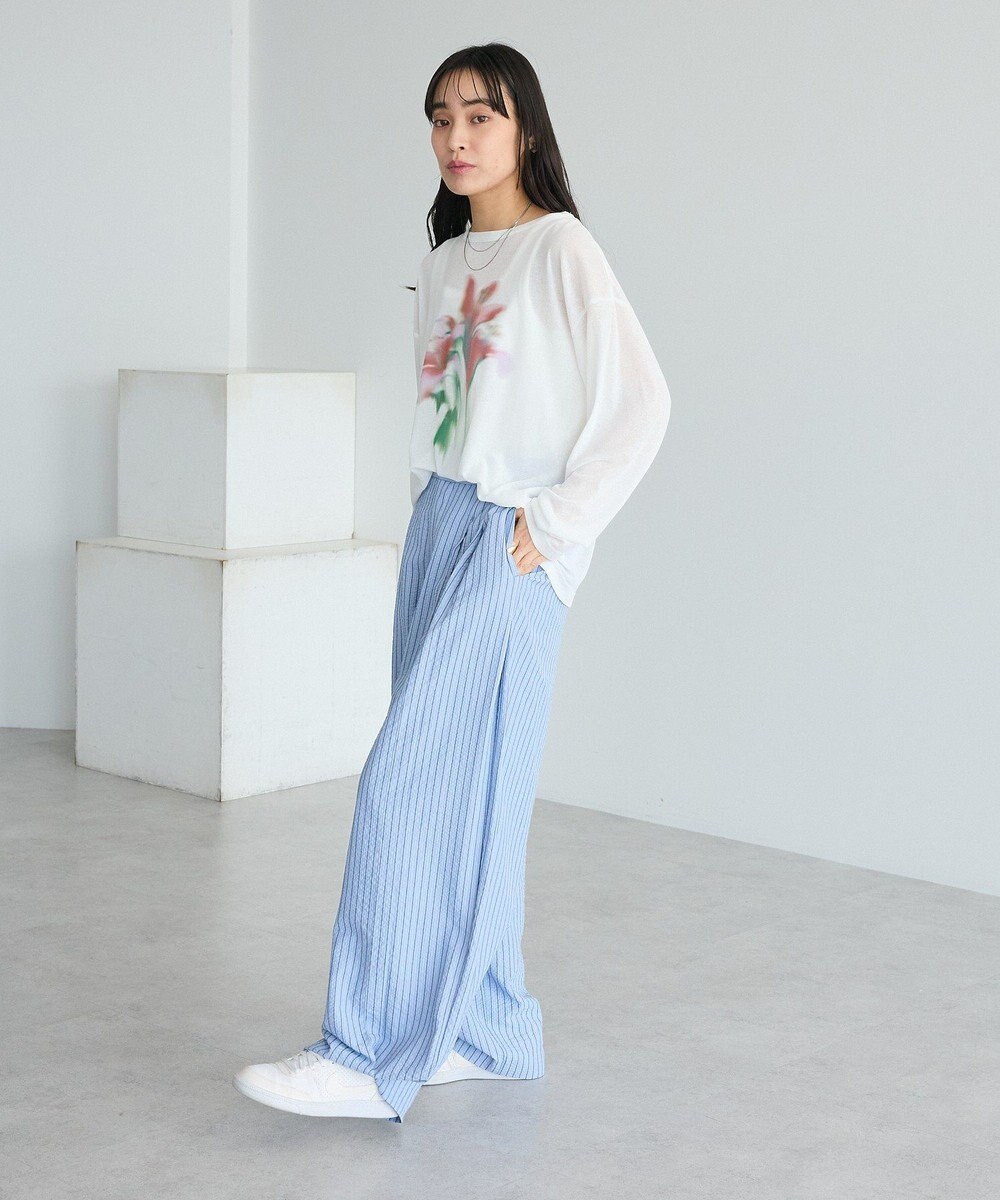 CRAFT STANDARD BOUTIQUE フラワープリントシアーロンTee 