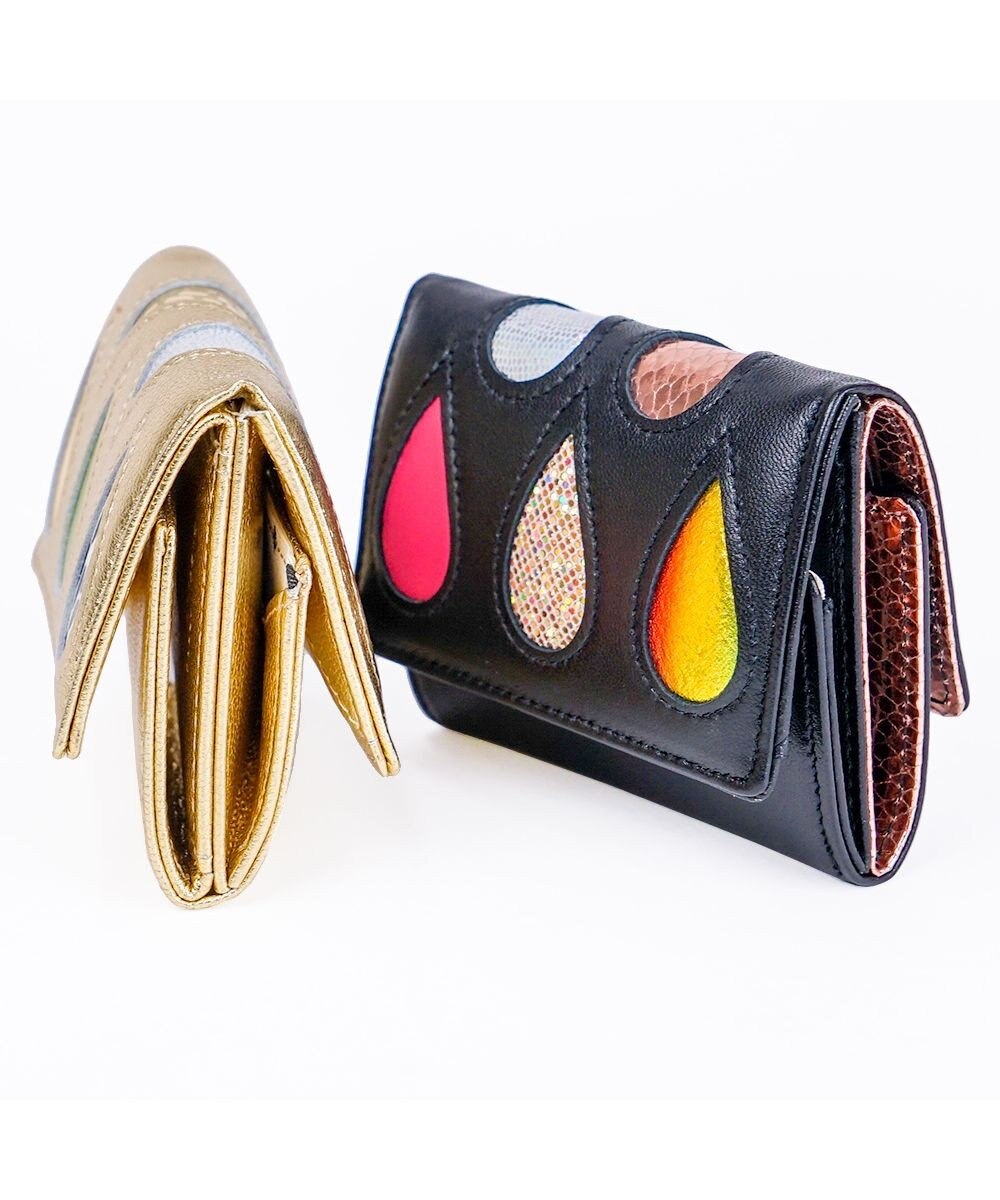 tsumori chisato CARRY ドロップス　ミニ財布　3つ折り 【かわいいデザイン！本革のやわらかな風合い】 