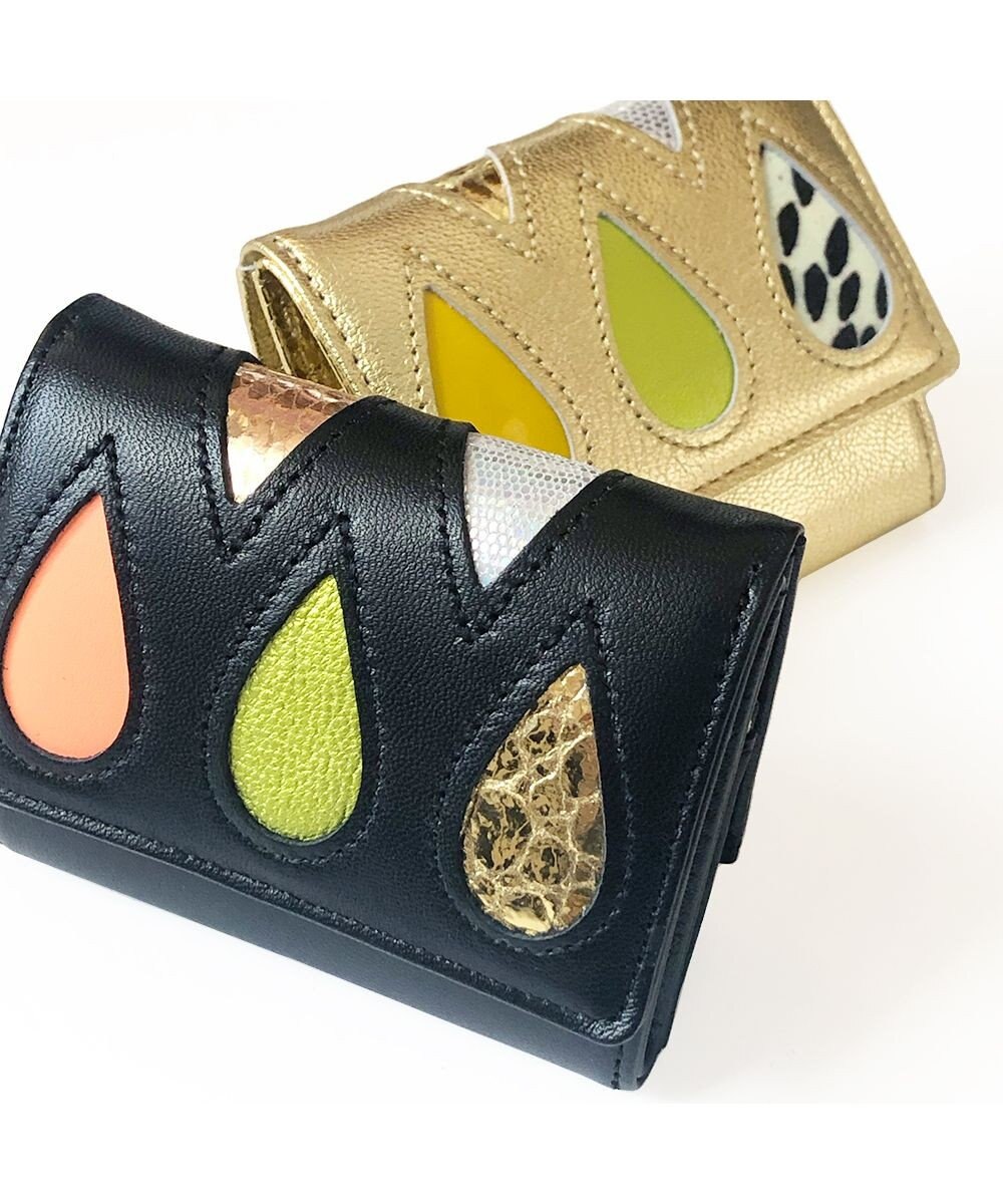 tsumori chisato CARRY ドロップス　ミニ財布　3つ折り 【かわいいデザイン！本革のやわらかな風合い】 