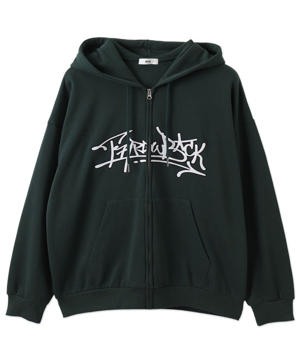 WEGO ワッペンロゴジップパーカー 