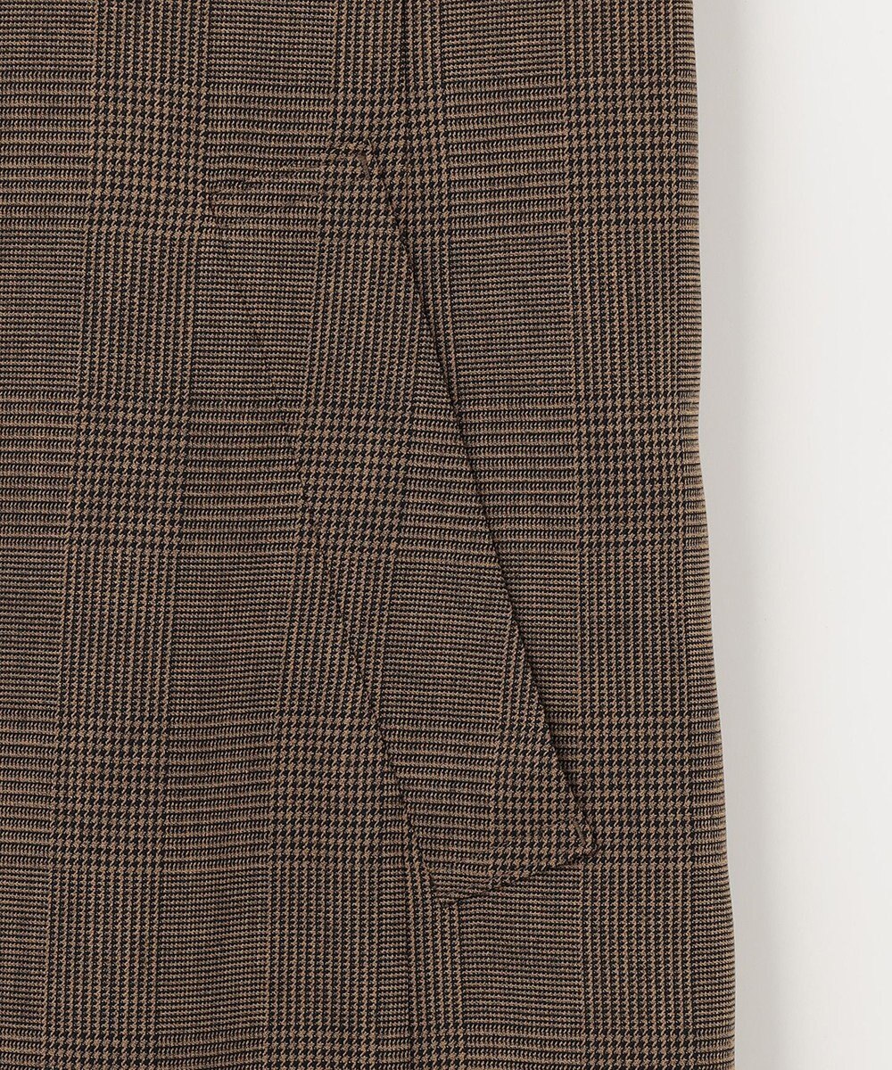 自由区 【洗える】グレンチェック ロングジレ 