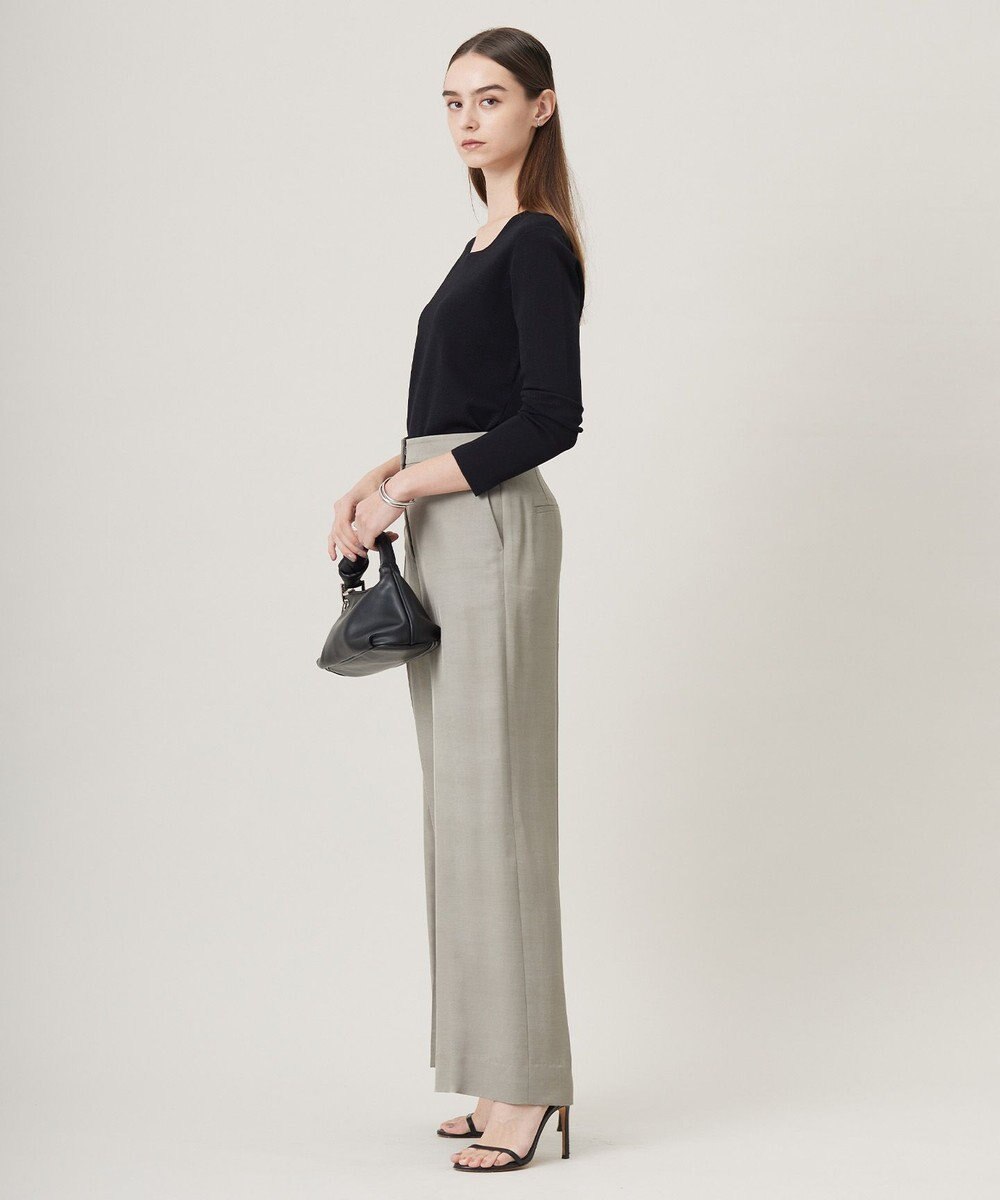 ICB 【洗える】 シンセティックフルニードル ニットプルオーバー 