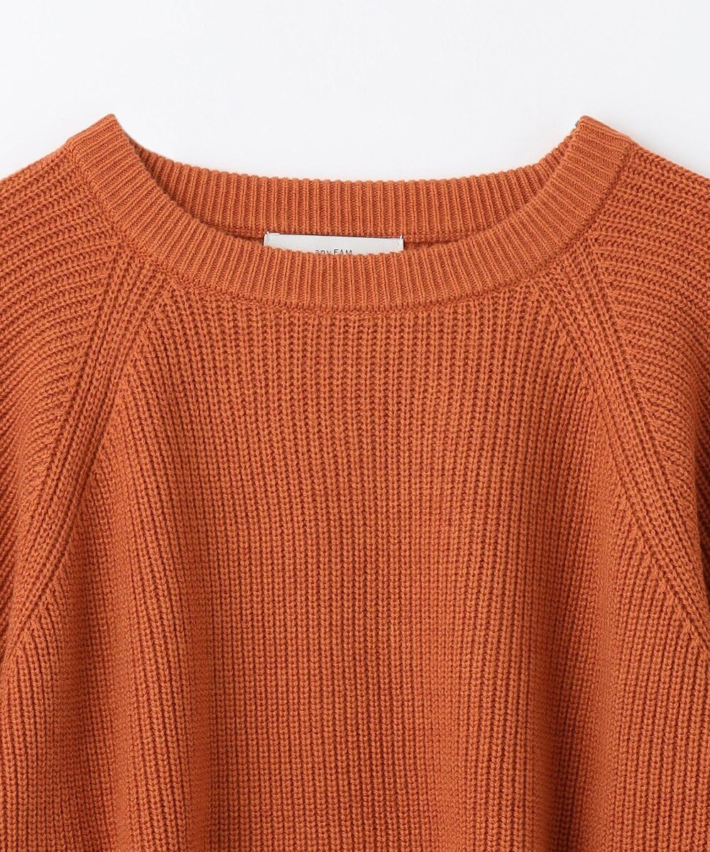 ANY 【洗濯機可】ウールブレンドクロップドニット 