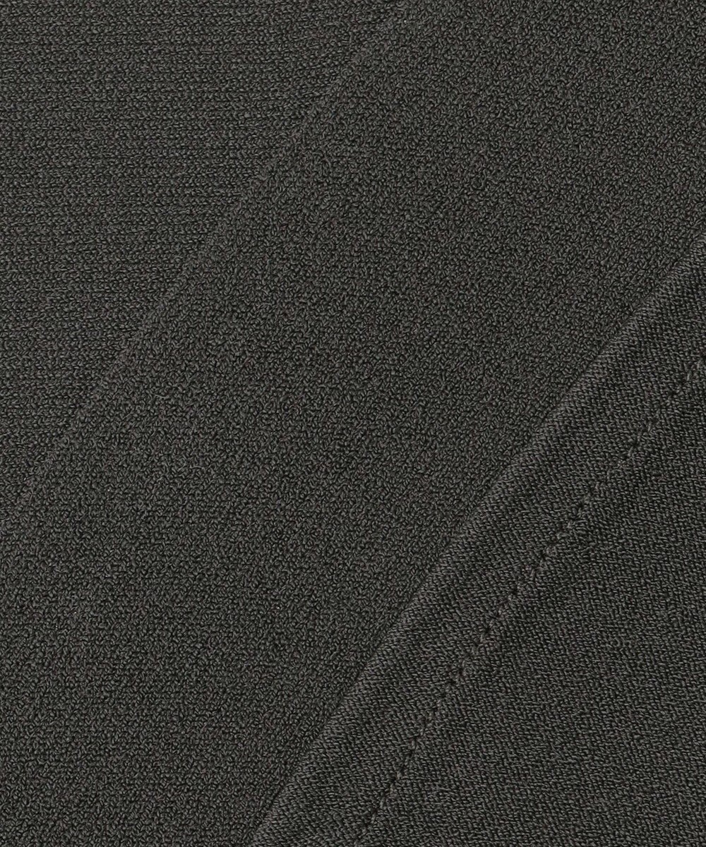 自由区 S 【接触冷感・UVカット・洗える】クレープストレッチAライン ニット 