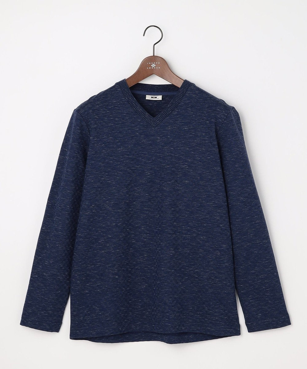 JOSEPH ABBOUD 【上質な肌触りと美しい光沢感 】ブロックリンクス 長袖Ｔシャツ　26SSモデル 