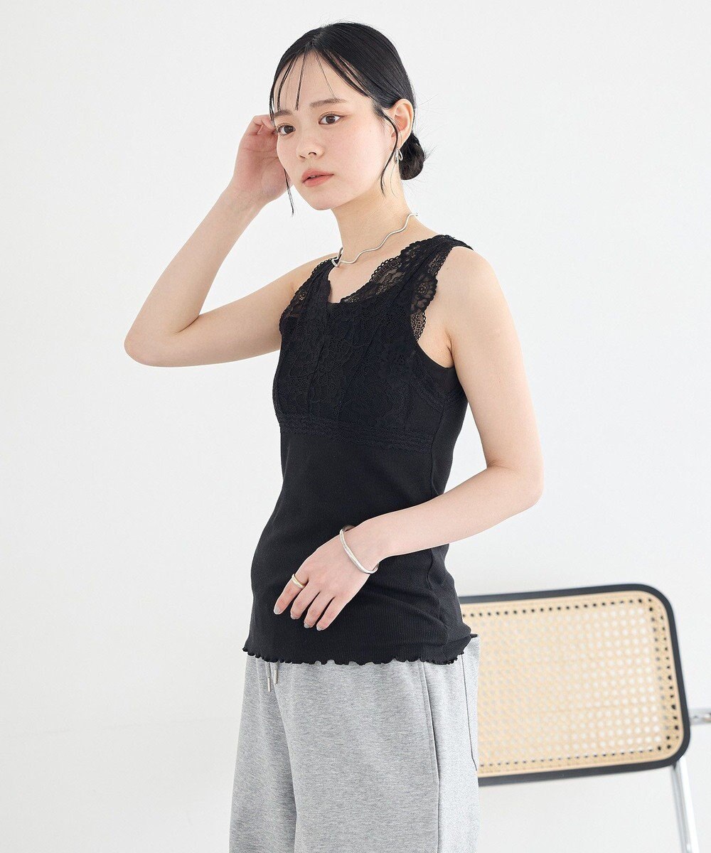 earth music&ecology 前後２ＷＡＹレースタンクトップ 