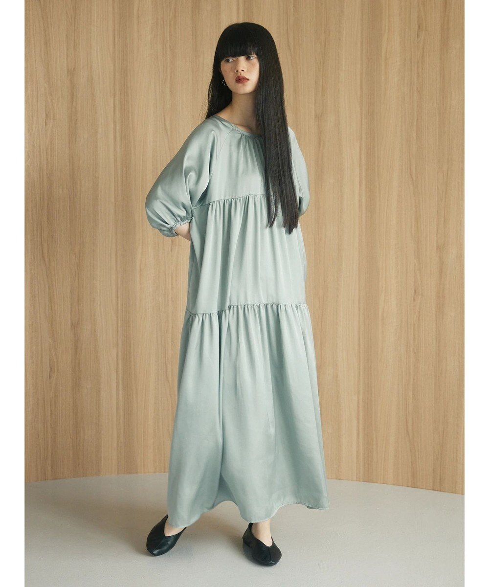 Green Parks armonia．ティアード切り替えワンピース 