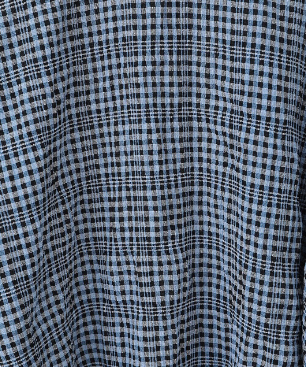 Green Parks 前後２ｗａｙ袖バルーンギンガムチェックブラウス 