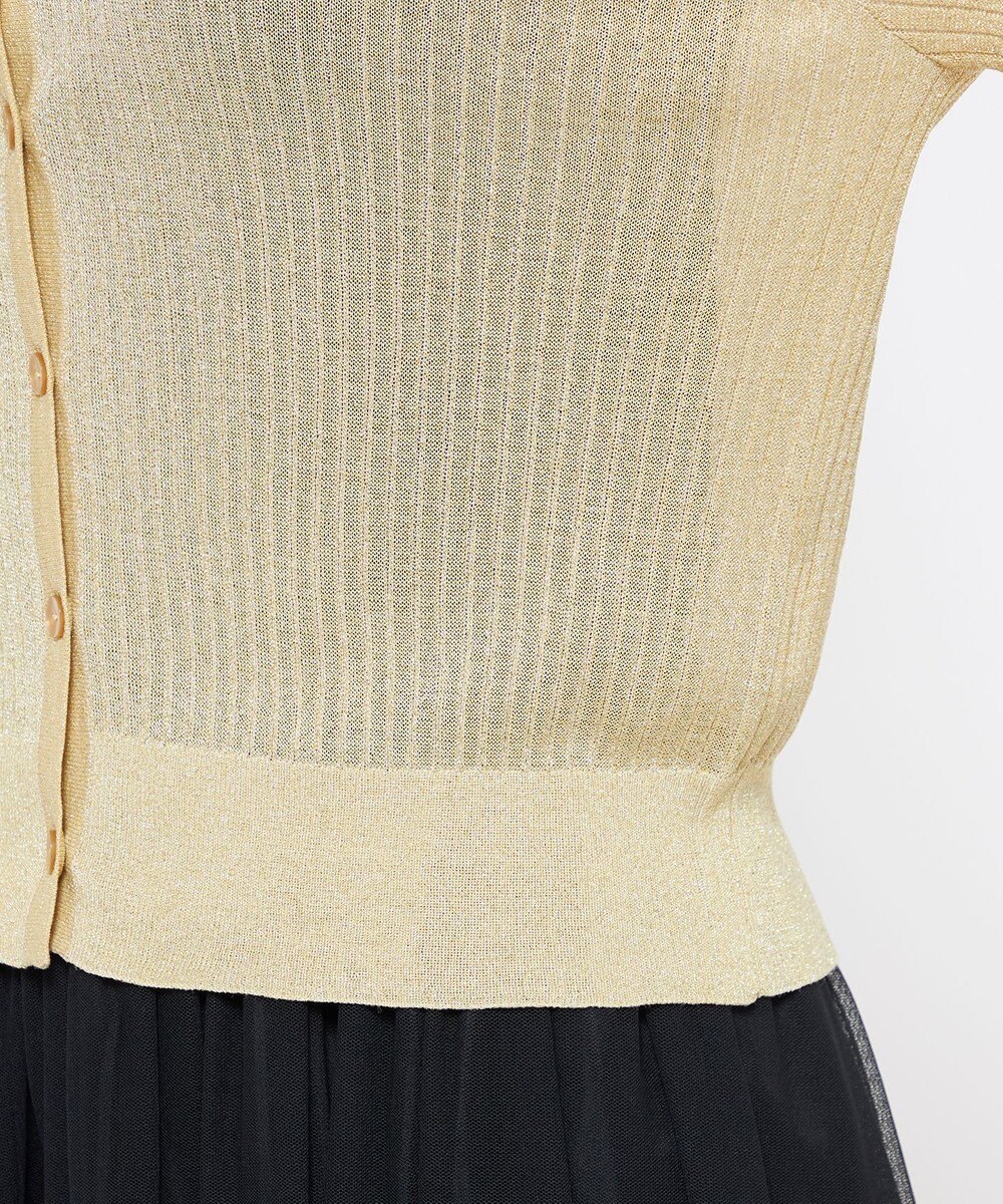 uncrave 【手洗い可】ラメ シアー ニット カーディガン（uncrave STANDARD） 