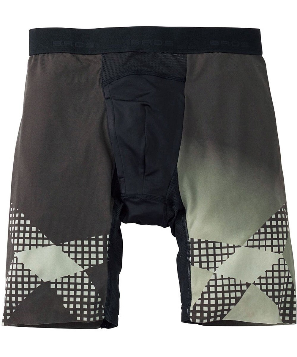 WACOAL MEN ボクサーパンツ【CROSSWALKER】はいて歩いてカロリー消費アップをめざそう！ムレ軽減設計 前開き スパッツ ロング丈 GX6007 /ブロス バイ ワコールメン 