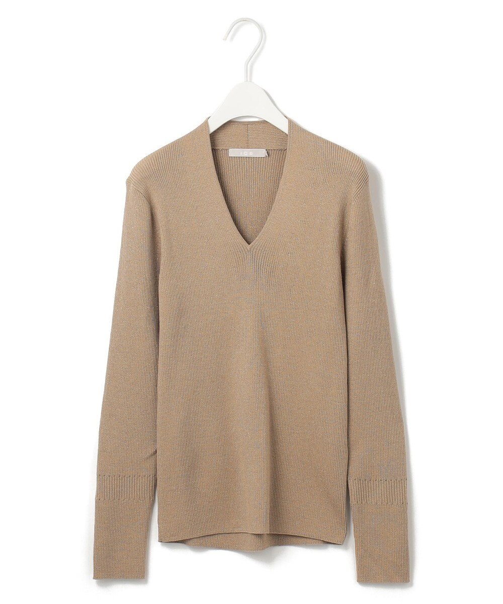 ICB 【新色追加・洗える】エクストラファインメリノ Vネックプルオーバー 