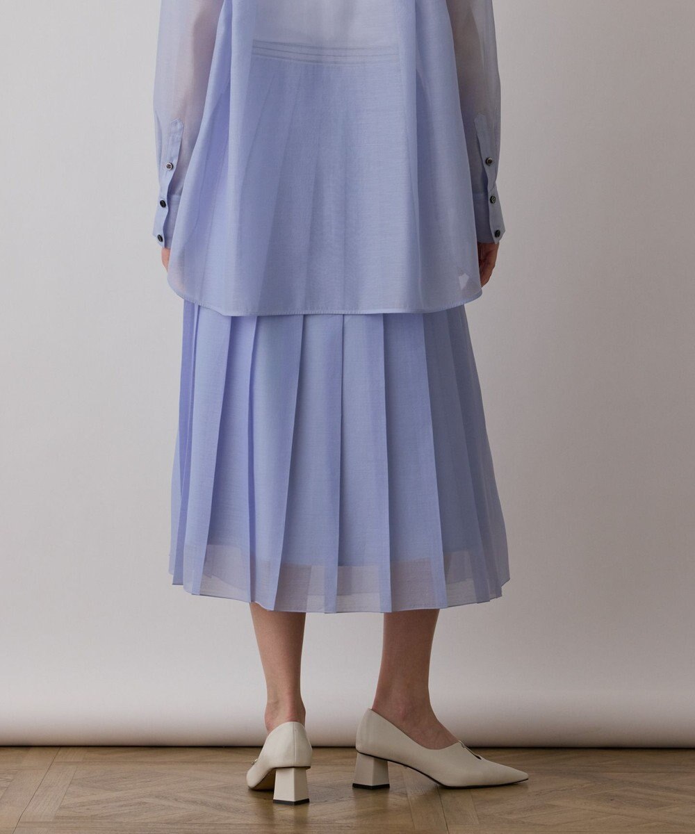 GRACE CONTINENTAL マットシアープリーツスカート 