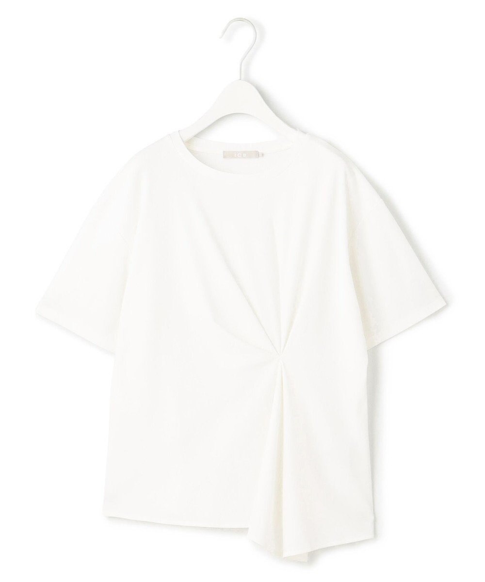 ICB L 【接触冷感・UVケア・吸水速乾・洗える】グレースジャージー イレギュラーヘムカットソー 