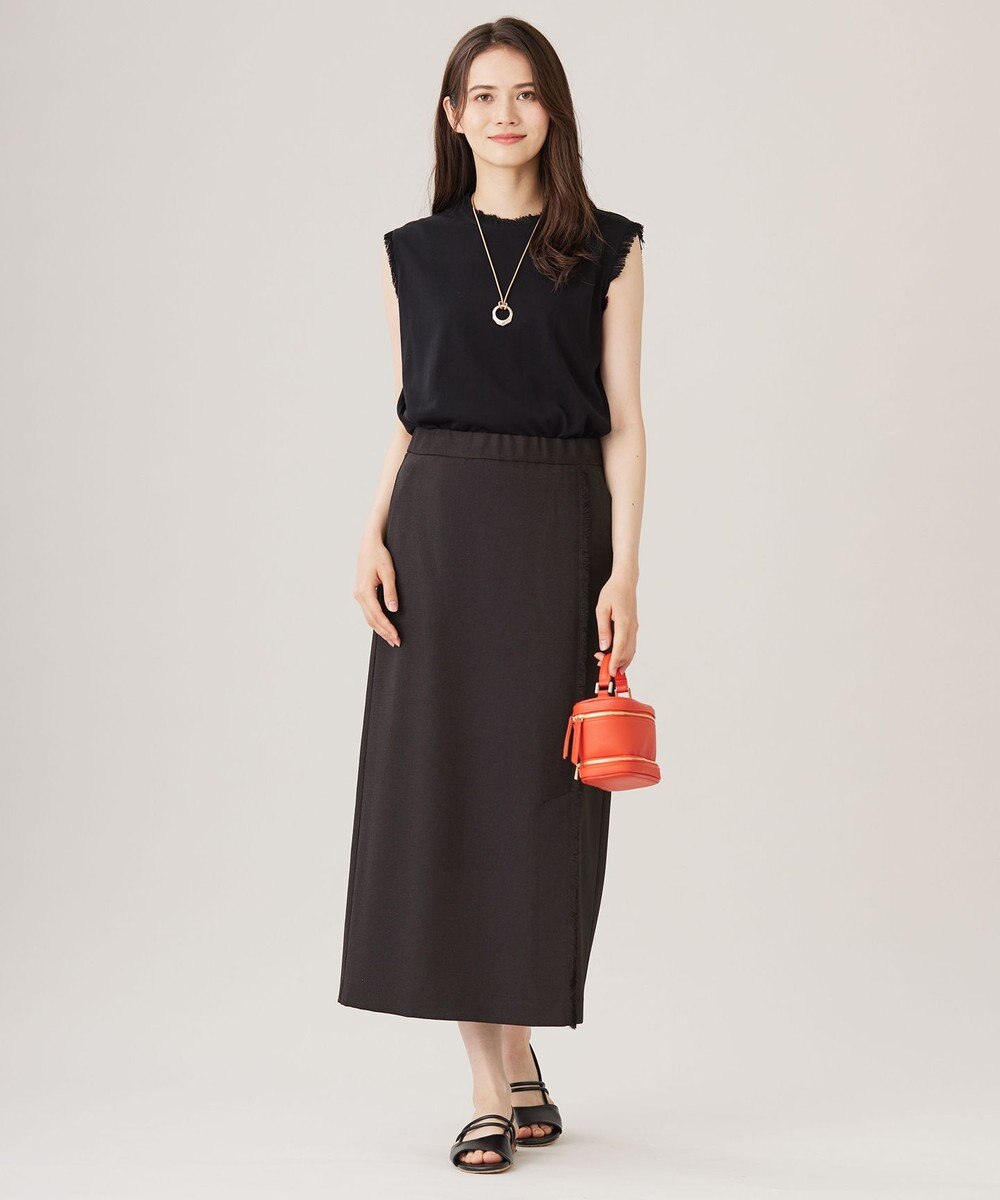 自由区 S 【セットアップ対応・接触冷感・UVカット・洗える】ライトバスケットクロス スカート 